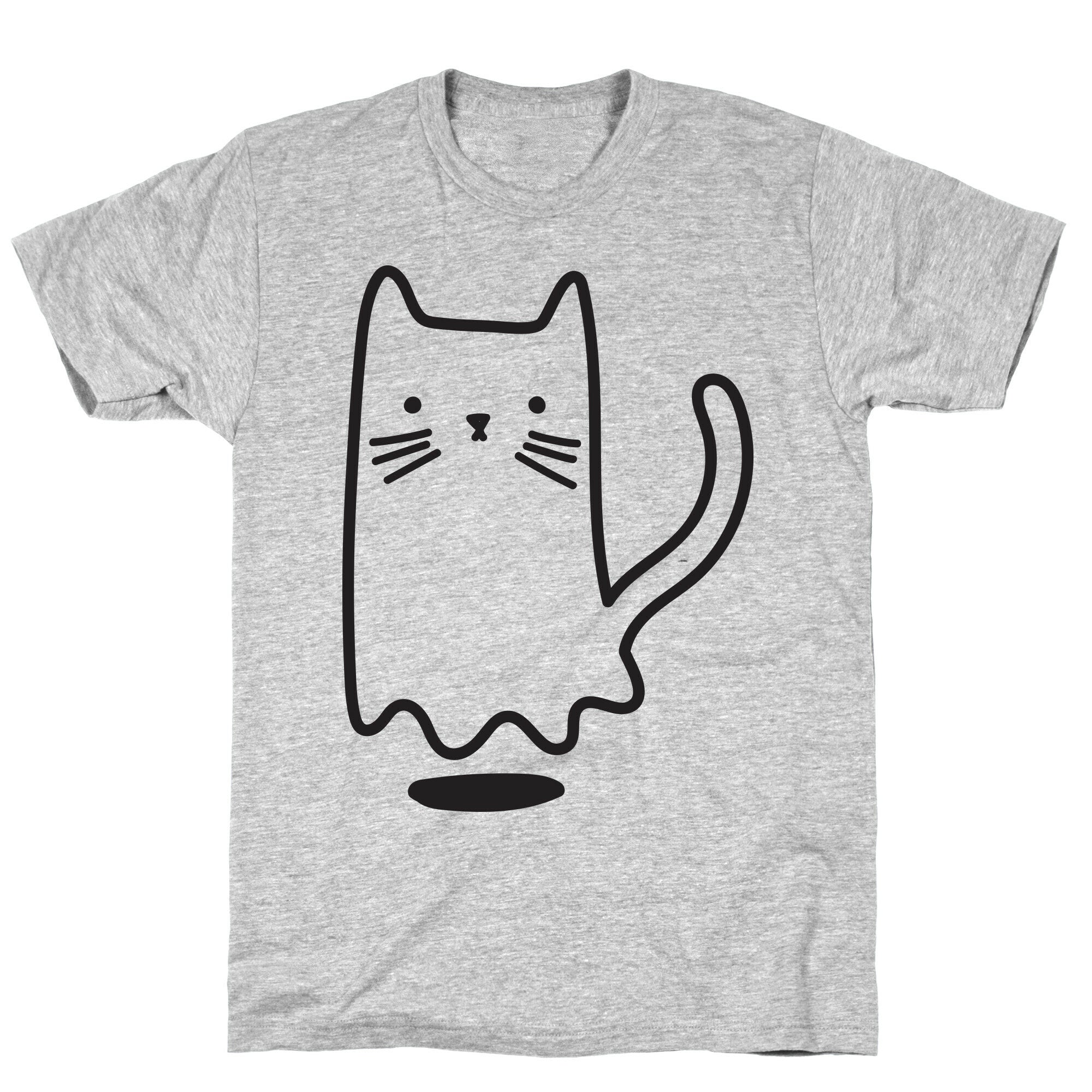 Ghost Cat T-Shirt Hoodie, Sweatshirt | PureTeeCo.com (Image 3)