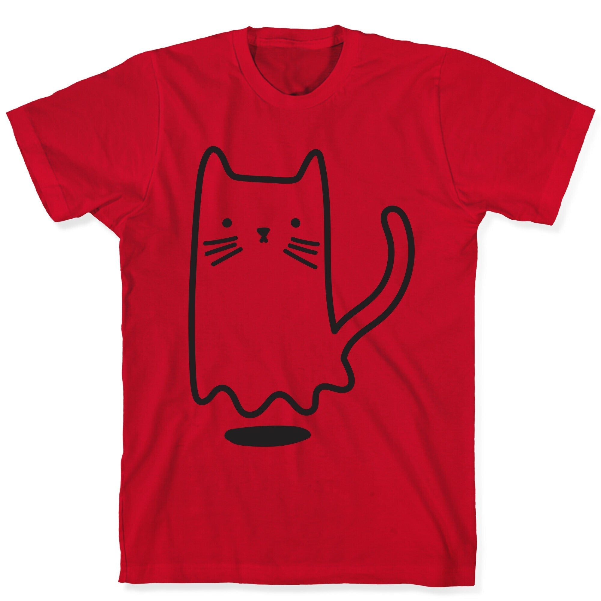 Ghost Cat T-Shirt Hoodie, Sweatshirt | PureTeeCo.com (Image 5)