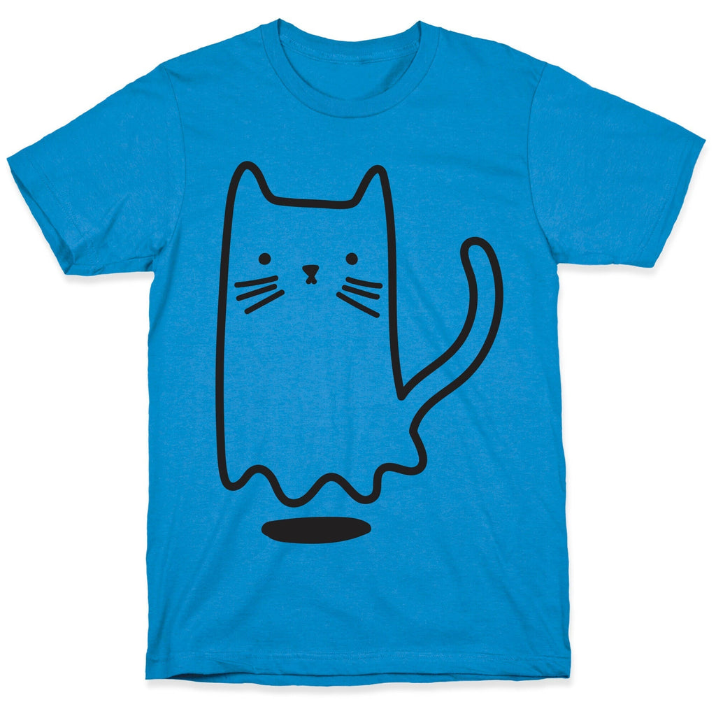 Ghost Cat T-Shirt Hoodie, Sweatshirt | PureTeeCo.com (Image 1)
