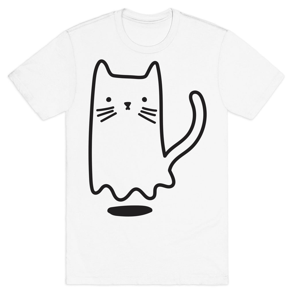 Ghost Cat T-Shirt Hoodie, Sweatshirt | PureTeeCo.com (Image 2)