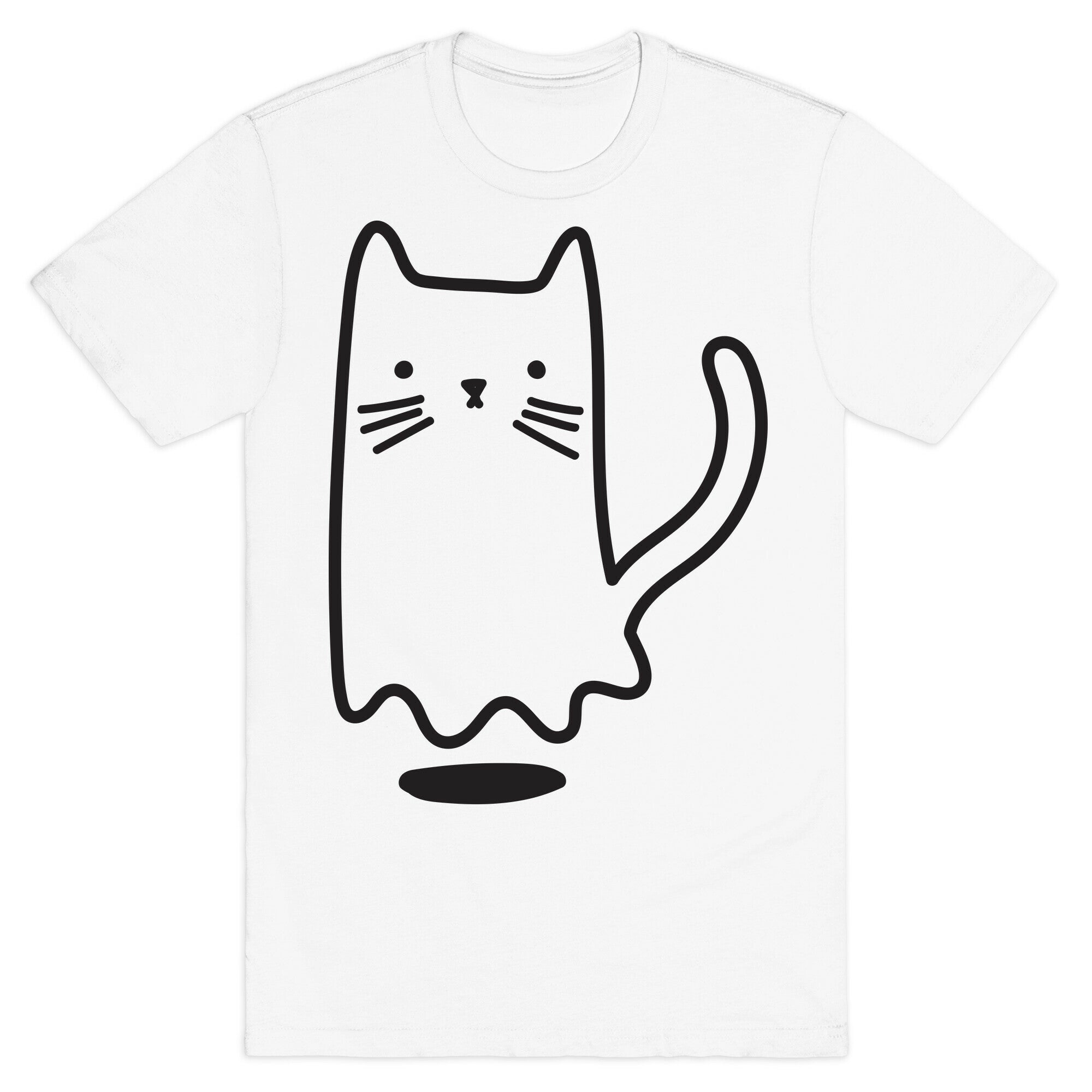 Ghost Cat T-Shirt Hoodie, Sweatshirt | PureTeeCo.com (Image 2)