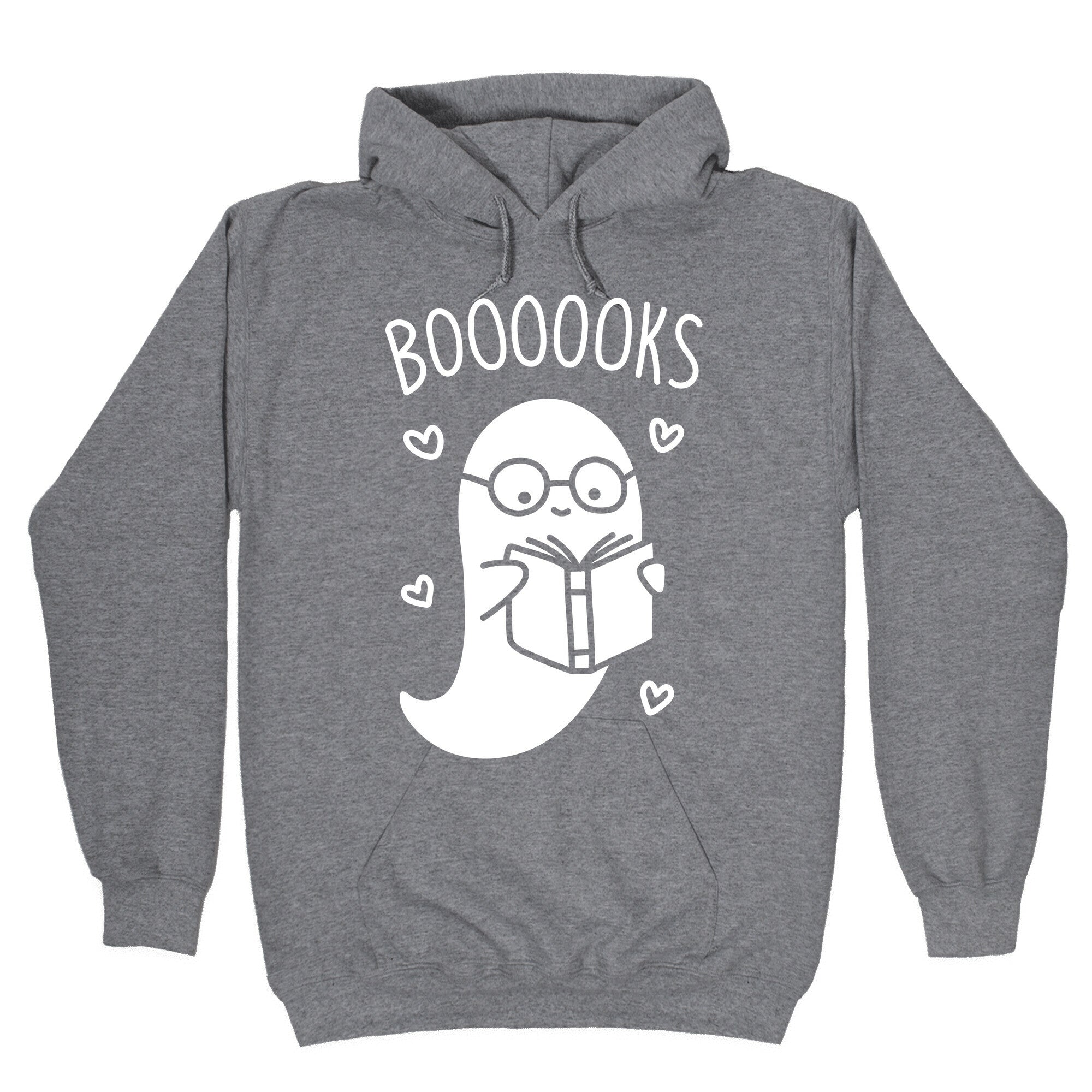 Boooooks (White) Hoodie T-Shirts, Sweatshirt | PureTeeCo.com (Image 1)