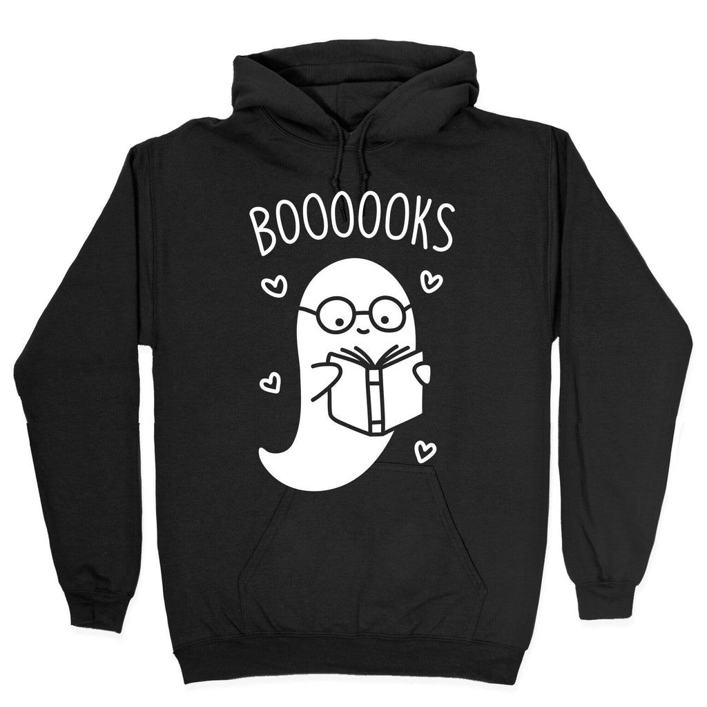Boooooks (White) Hoodie T-Shirts, Sweatshirt | PureTeeCo.com (Image 2)