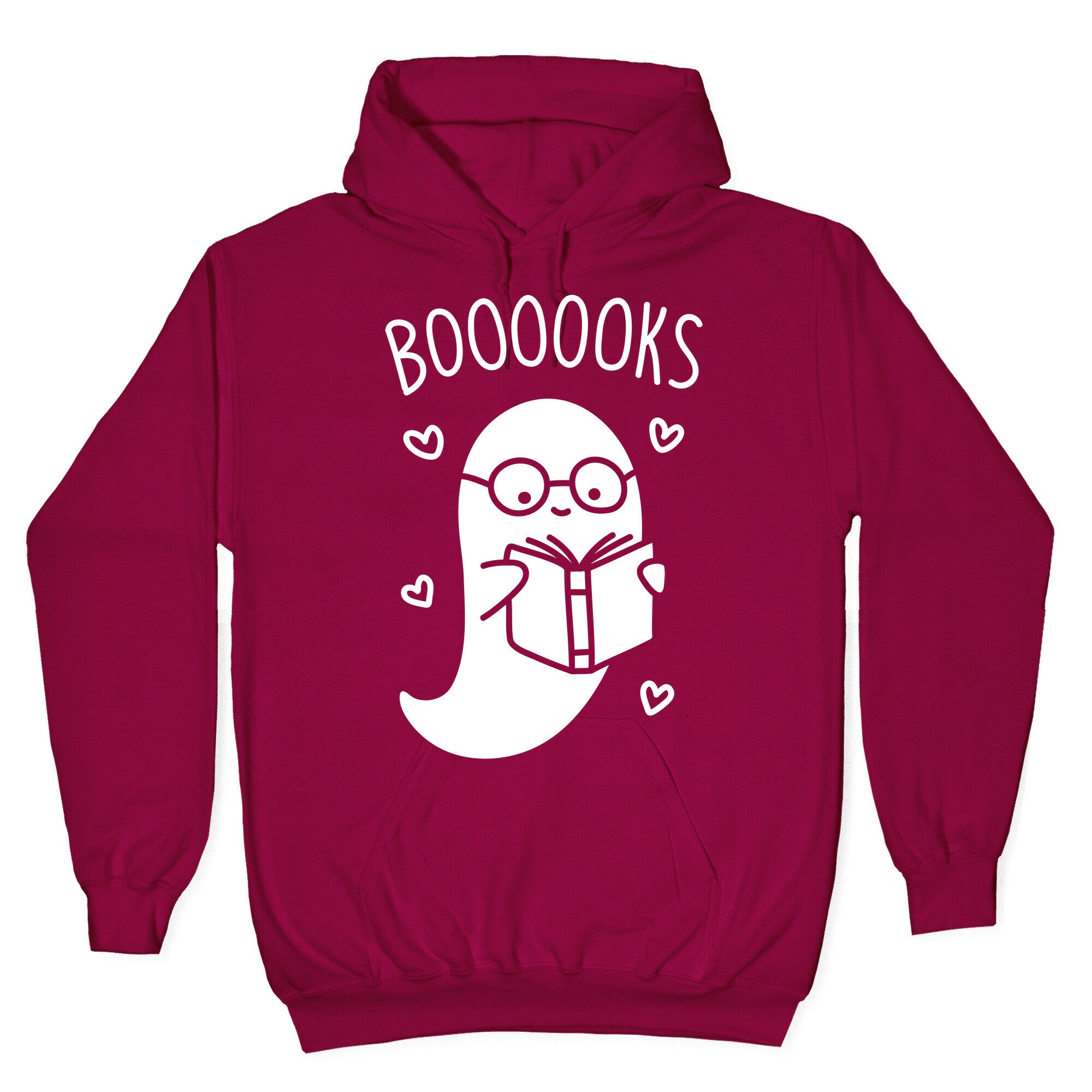 Boooooks (White) Hoodie T-Shirts, Sweatshirt | PureTeeCo.com (Image 5)