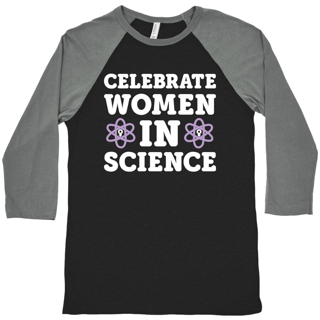 Celebrate Women In Science Baseball Tee Hoodie, Sweatshirt | PureTeeCo.com (Image 1)