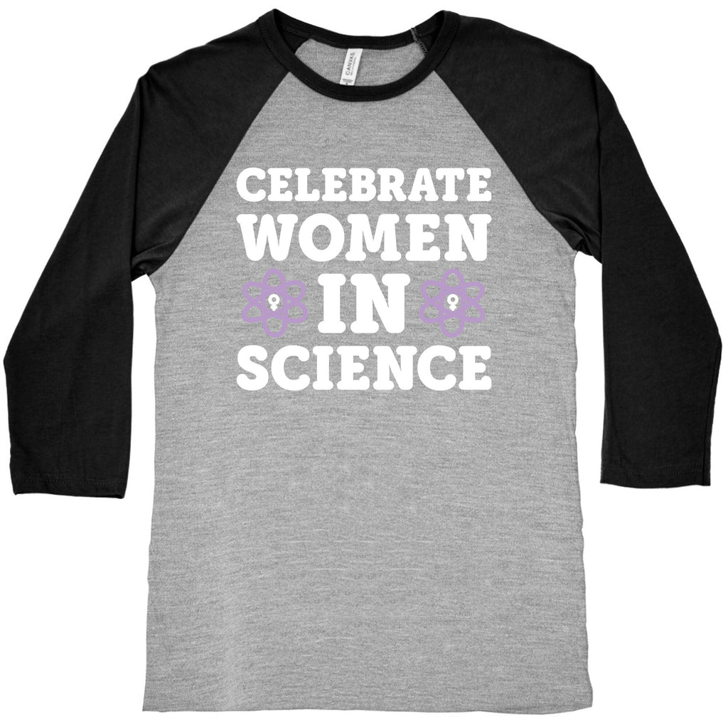 Celebrate Women In Science Baseball Tee Hoodie, Sweatshirt | PureTeeCo.com (Image 2)