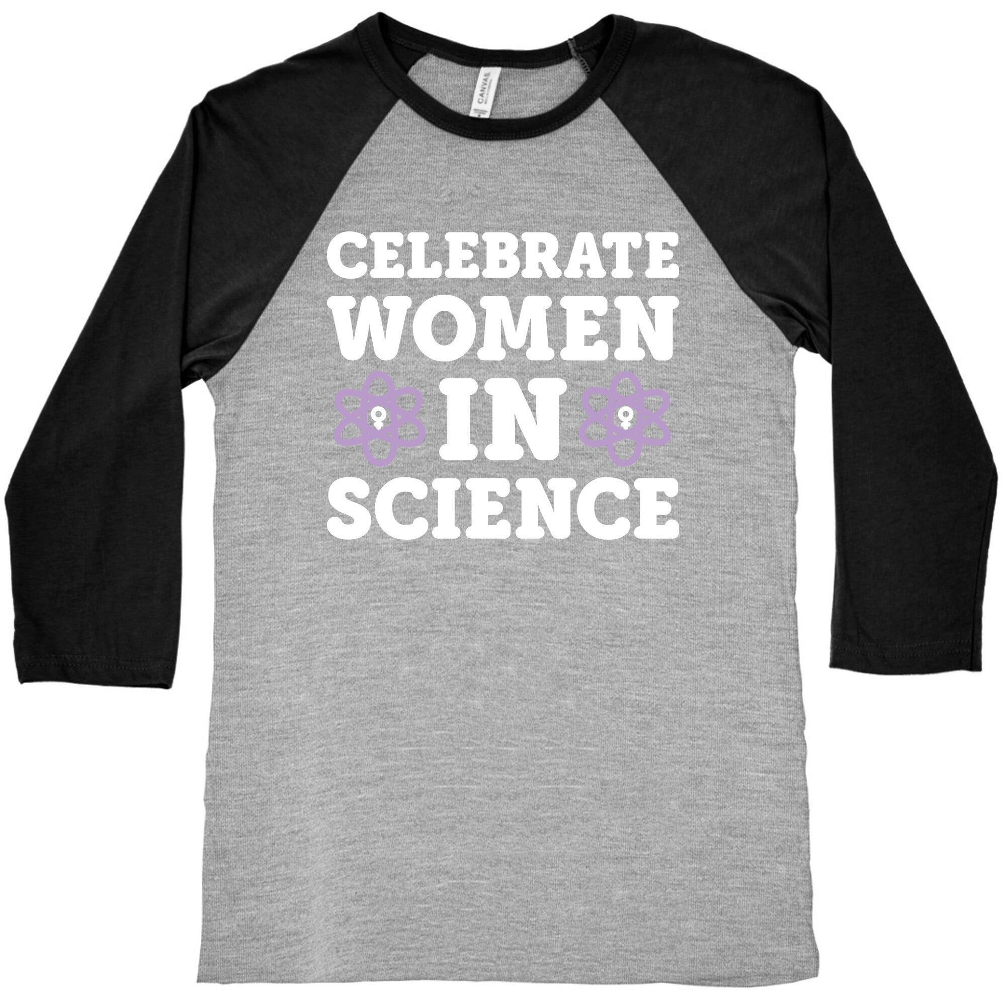 Celebrate Women In Science Baseball Tee Hoodie, Sweatshirt | PureTeeCo.com (Image 2)