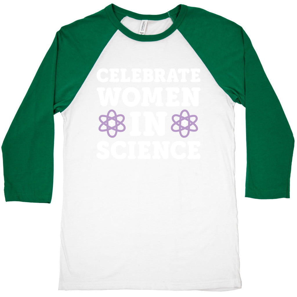 Celebrate Women In Science Baseball Tee Hoodie, Sweatshirt | PureTeeCo.com (Image 3)