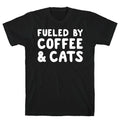 Fueled By Coffee And Cats T-Shirt Hoodie, Sweatshirt | PureTeeCo.com (Image 1)