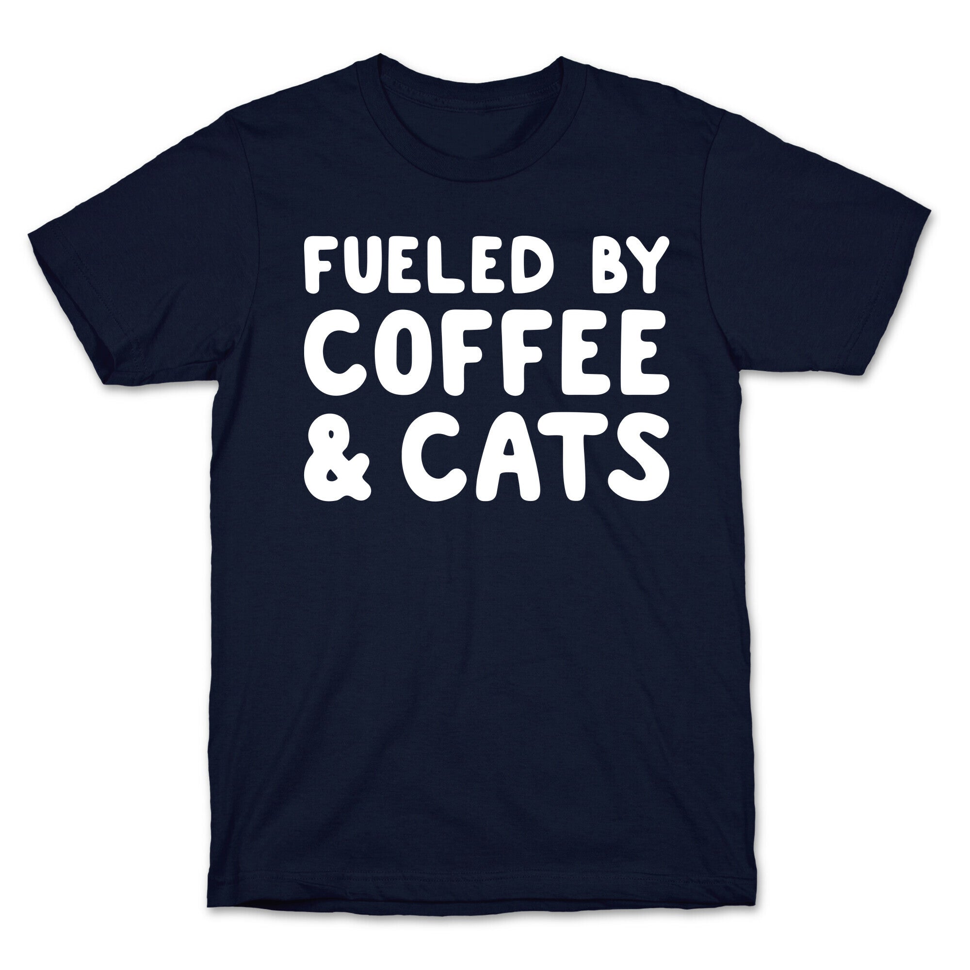 Fueled By Coffee And Cats T-Shirt Hoodie, Sweatshirt | PureTeeCo.com (Image 4)