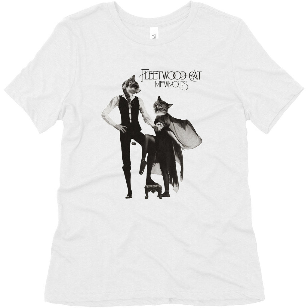 Fleetwood Cat Mewmours Mashup Women's Triblend Tee Hoodie, Sweatshirt | PureTeeCo.com (Image 2)