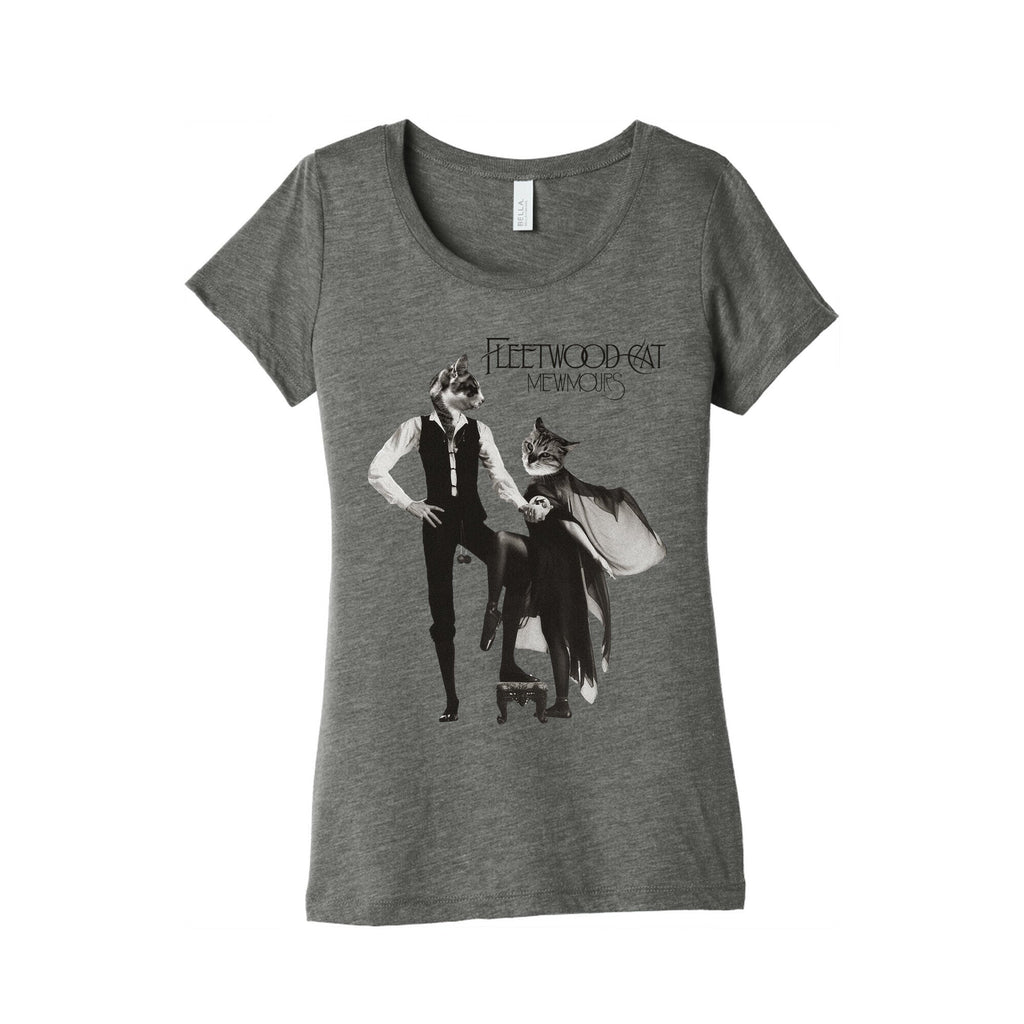 Fleetwood Cat Mewmours Mashup Women's Triblend Tee Hoodie, Sweatshirt | PureTeeCo.com (Image 1)