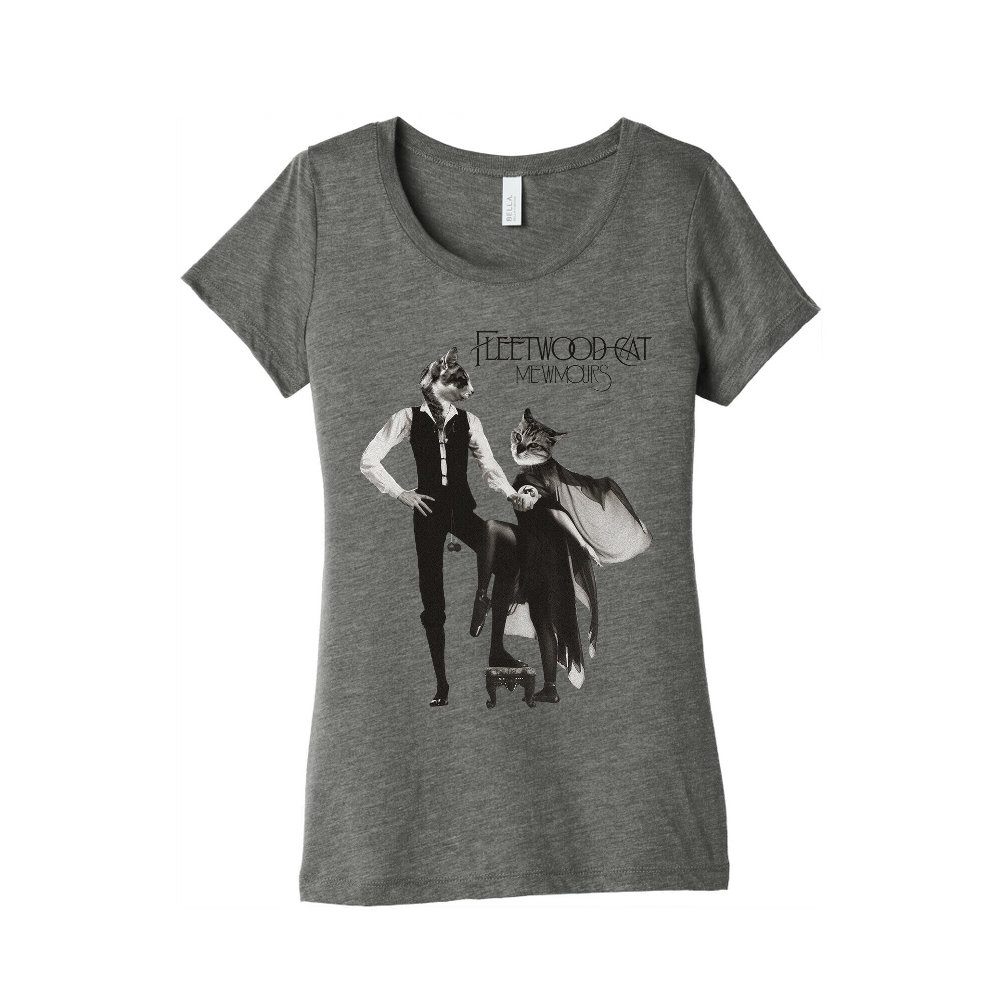 Fleetwood Cat Mewmours Mashup Women's Triblend Tee Hoodie, Sweatshirt | PureTeeCo.com (Image 1)