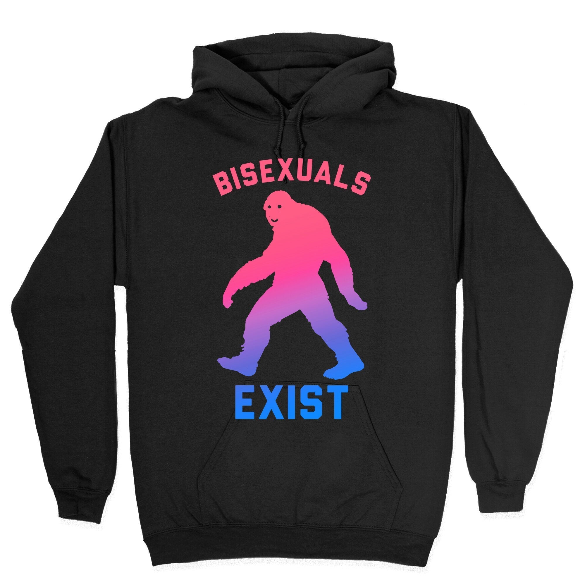 Bisexuals Exist Sasquatch Hoodie T-Shirts, Sweatshirt | PureTeeCo.com (Image 2)