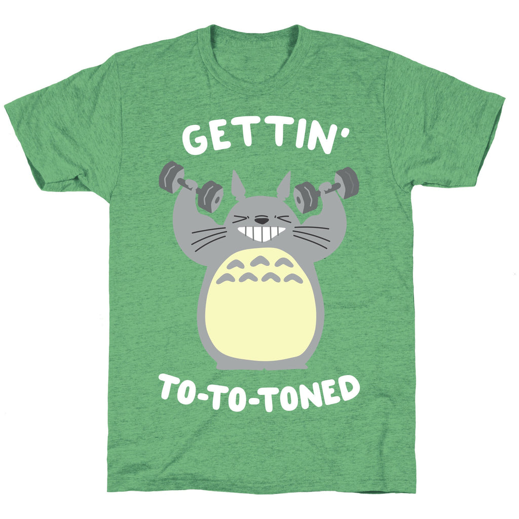 Gettin' Tototoned Unisex Triblend Tee Hoodie, Sweatshirt | PureTeeCo.com (Image 2)