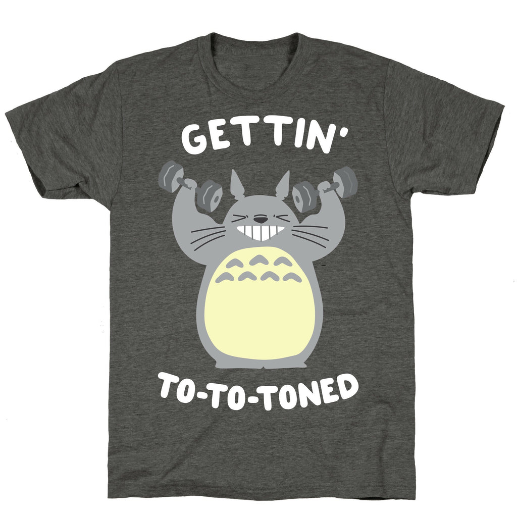 Gettin' Tototoned Unisex Triblend Tee Hoodie, Sweatshirt | PureTeeCo.com (Image 3)