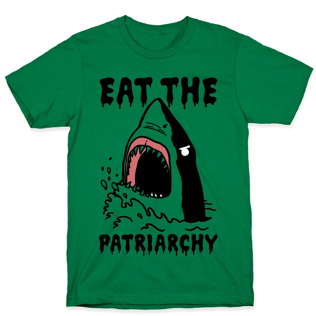 Eat The Patriarchy Shark T-Shirt Hoodie, Sweatshirt | PureTeeCo.com (Image 4)