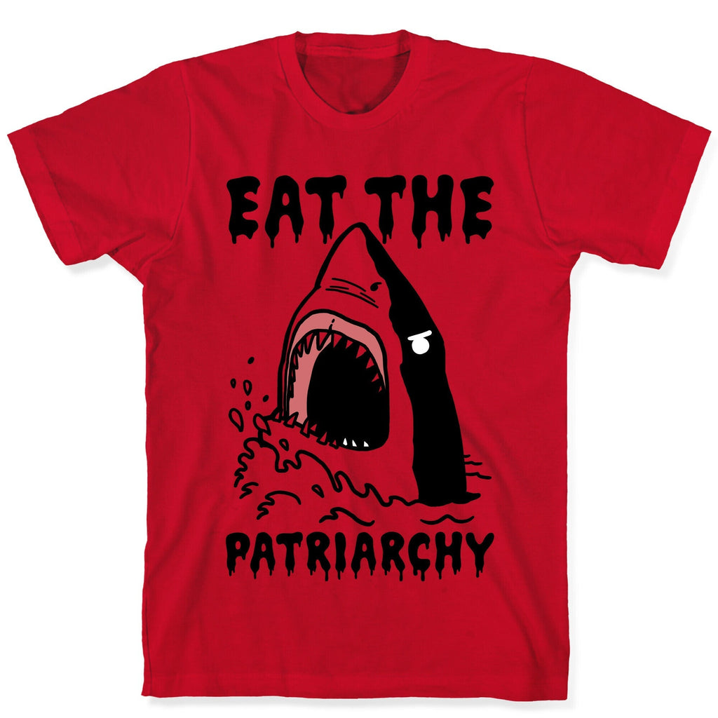 Eat The Patriarchy Shark T-Shirt Hoodie, Sweatshirt | PureTeeCo.com (Image 5)