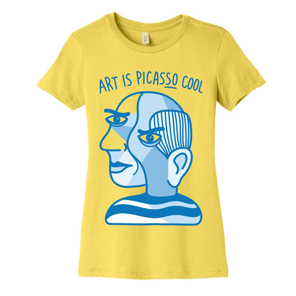 Art Is PicasSO Cool Women's Cotton Tee Hoodie, Sweatshirt | PureTeeCo.com (Image 3)