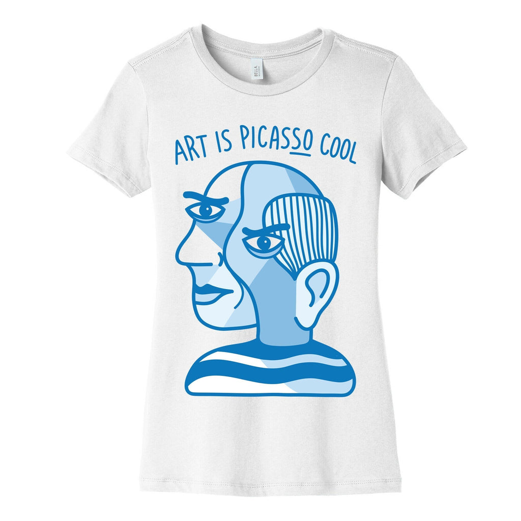 Art Is PicasSO Cool Women's Cotton Tee Hoodie, Sweatshirt | PureTeeCo.com (Image 4)
