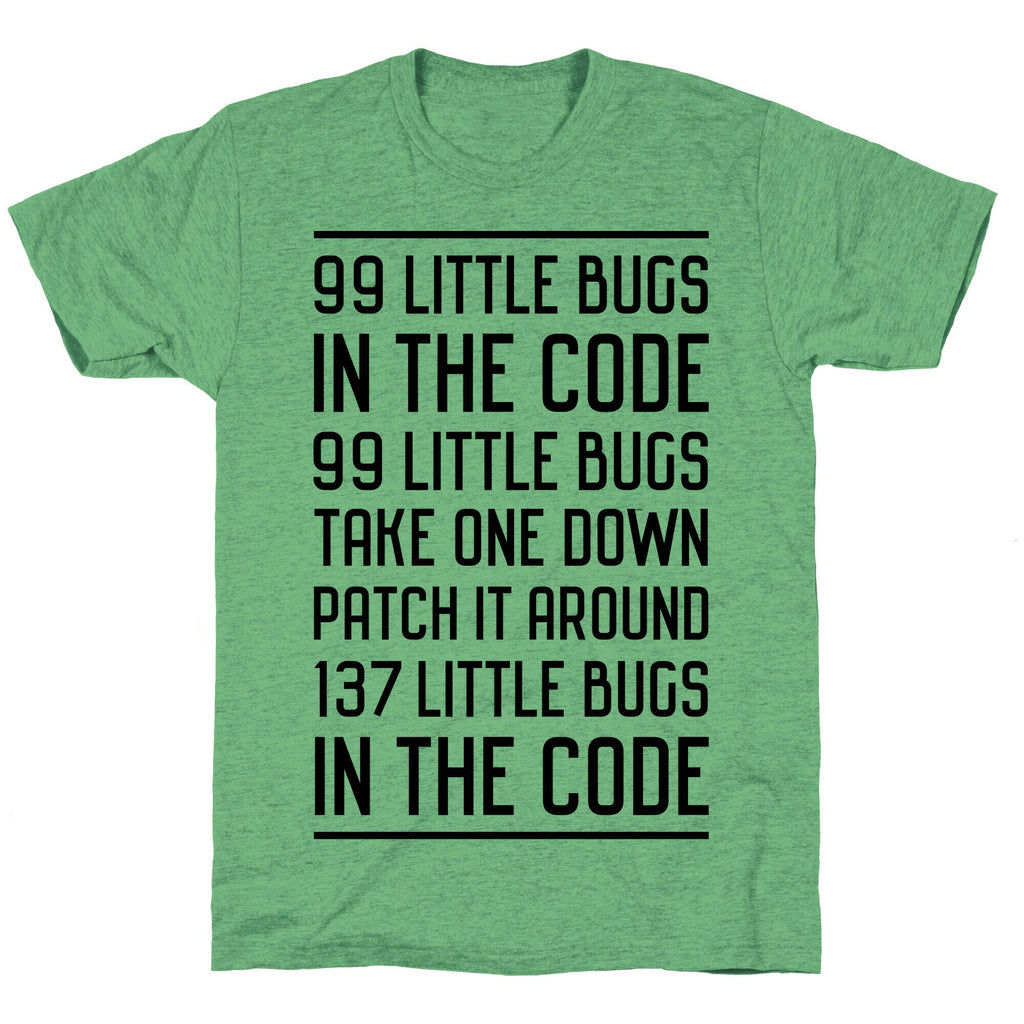 99 Little Bugs in the Code Unisex Triblend Tee Hoodie, Sweatshirt | PureTeeCo.com (Image 1)