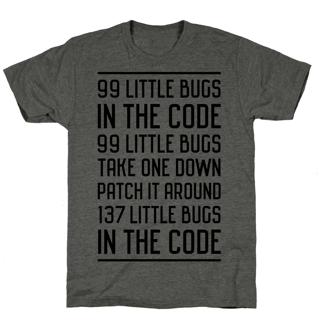 99 Little Bugs in the Code Unisex Triblend Tee Hoodie, Sweatshirt | PureTeeCo.com (Image 2)