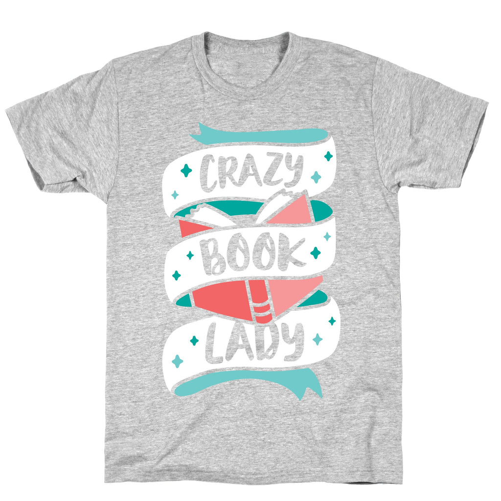 Crazy Book Lady T-Shirt Hoodie, Sweatshirt | PureTeeCo.com (Image 2)