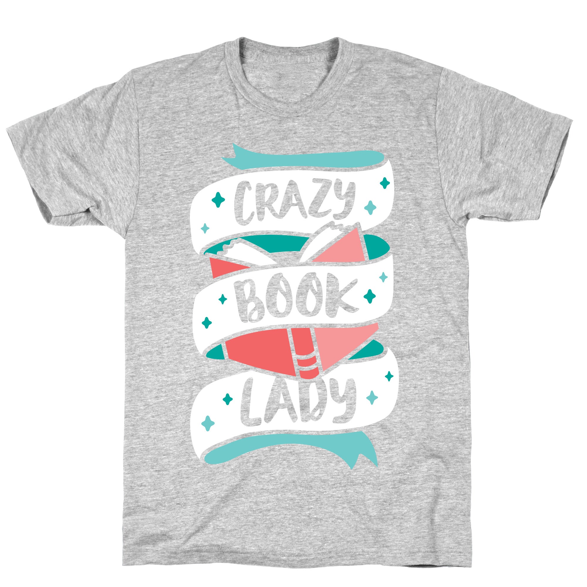 Crazy Book Lady T-Shirt Hoodie, Sweatshirt | PureTeeCo.com (Image 2)