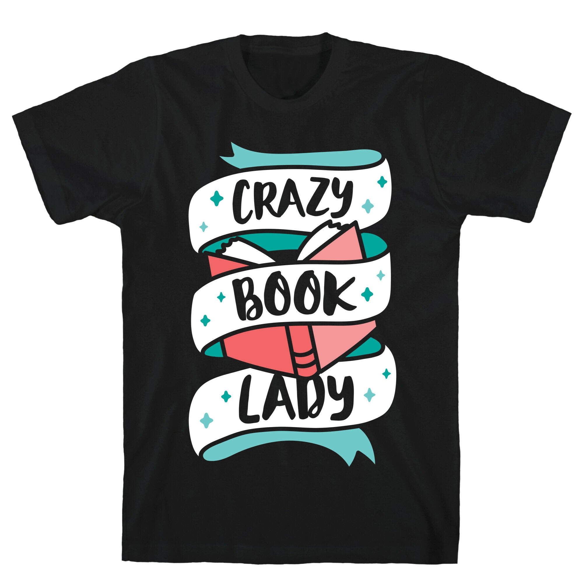 Crazy Book Lady T-Shirt Hoodie, Sweatshirt | PureTeeCo.com (Image 1)