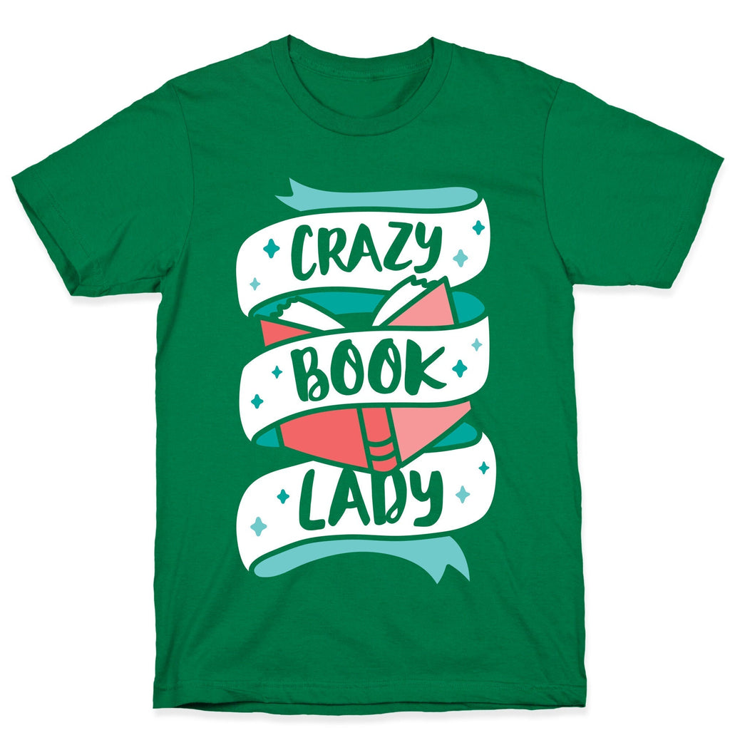 Crazy Book Lady T-Shirt Hoodie, Sweatshirt | PureTeeCo.com (Image 3)