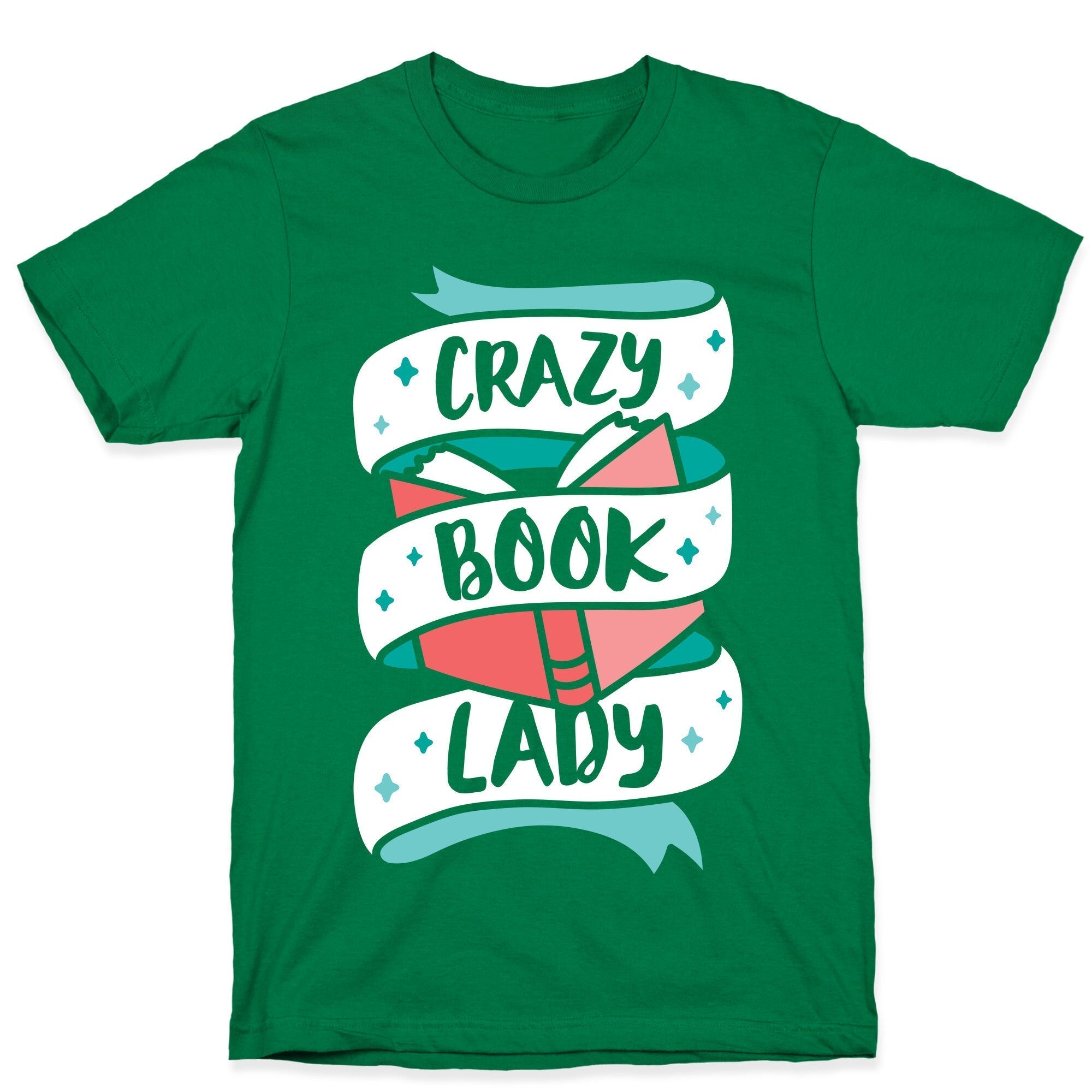 Crazy Book Lady T-Shirt Hoodie, Sweatshirt | PureTeeCo.com (Image 3)