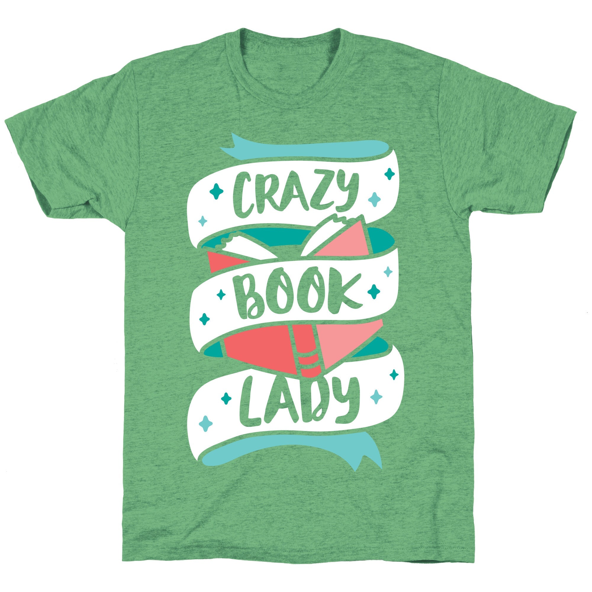 Crazy Book Lady Unisex Triblend Tee Hoodie, Sweatshirt | PureTeeCo.com (Image 2)