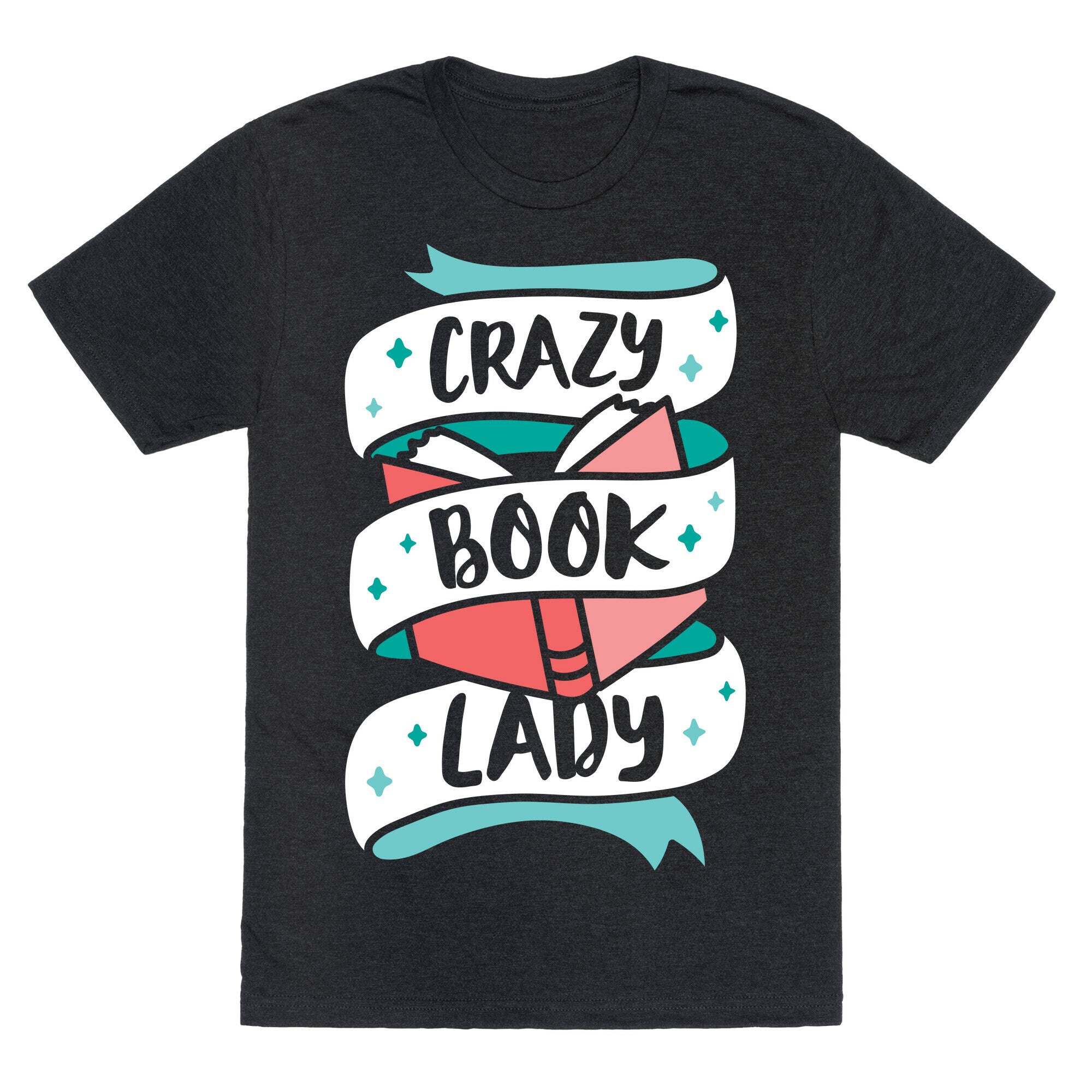 Crazy Book Lady Unisex Triblend Tee Hoodie, Sweatshirt | PureTeeCo.com (Image 1)