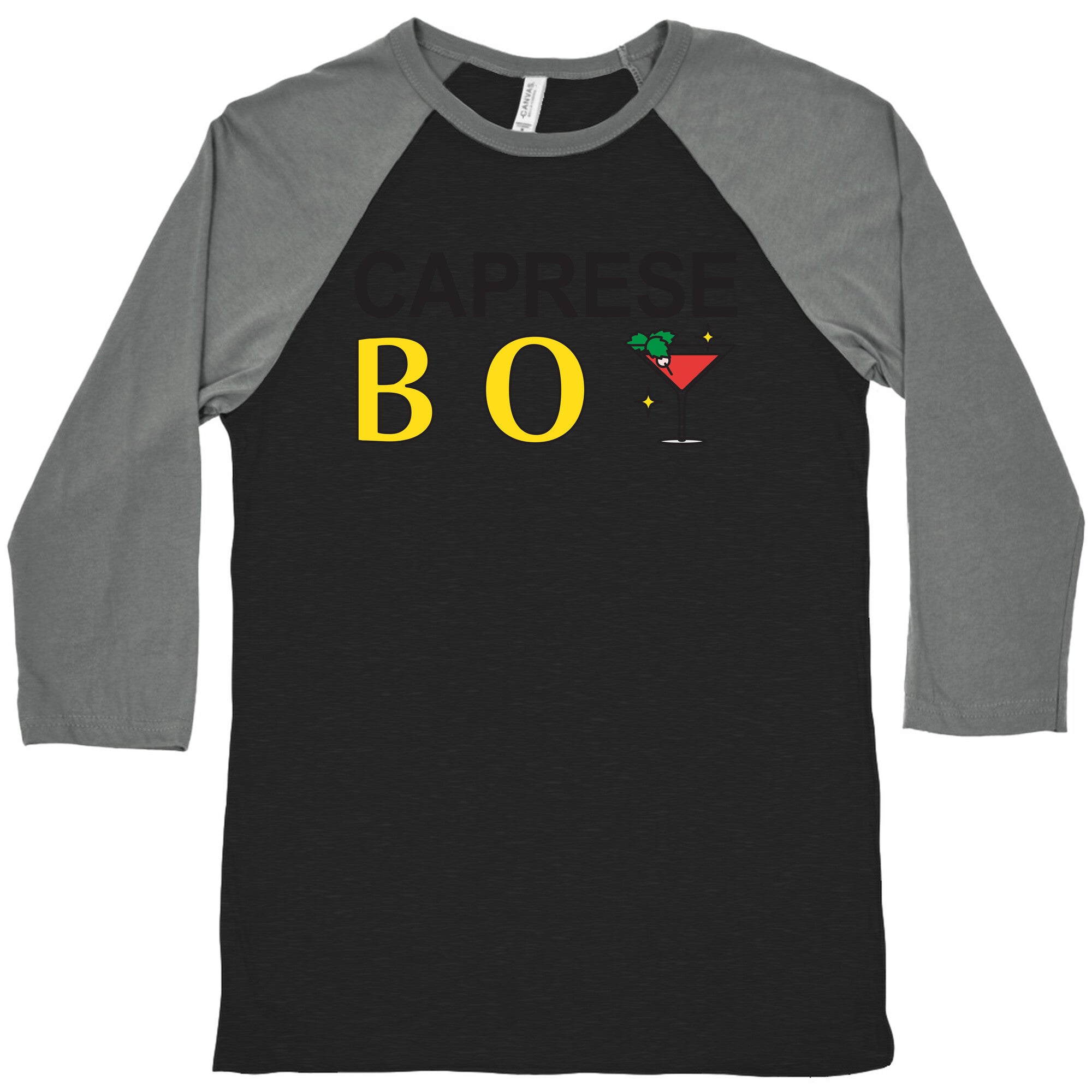 Caprese Boy Baseball Tee Hoodie, Sweatshirt | PureTeeCo.com (Image 3)