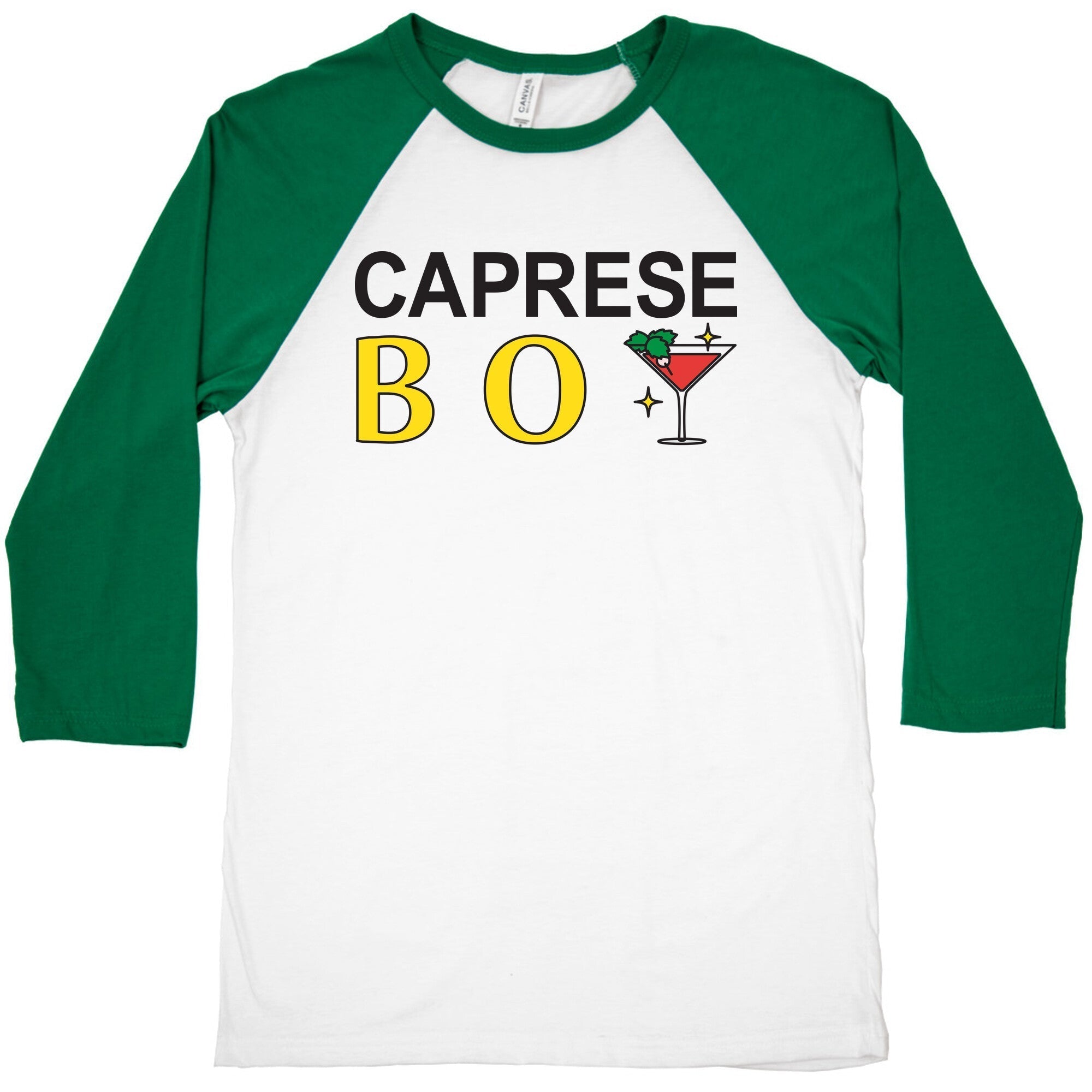 Caprese Boy Baseball Tee Hoodie, Sweatshirt | PureTeeCo.com (Image 1)