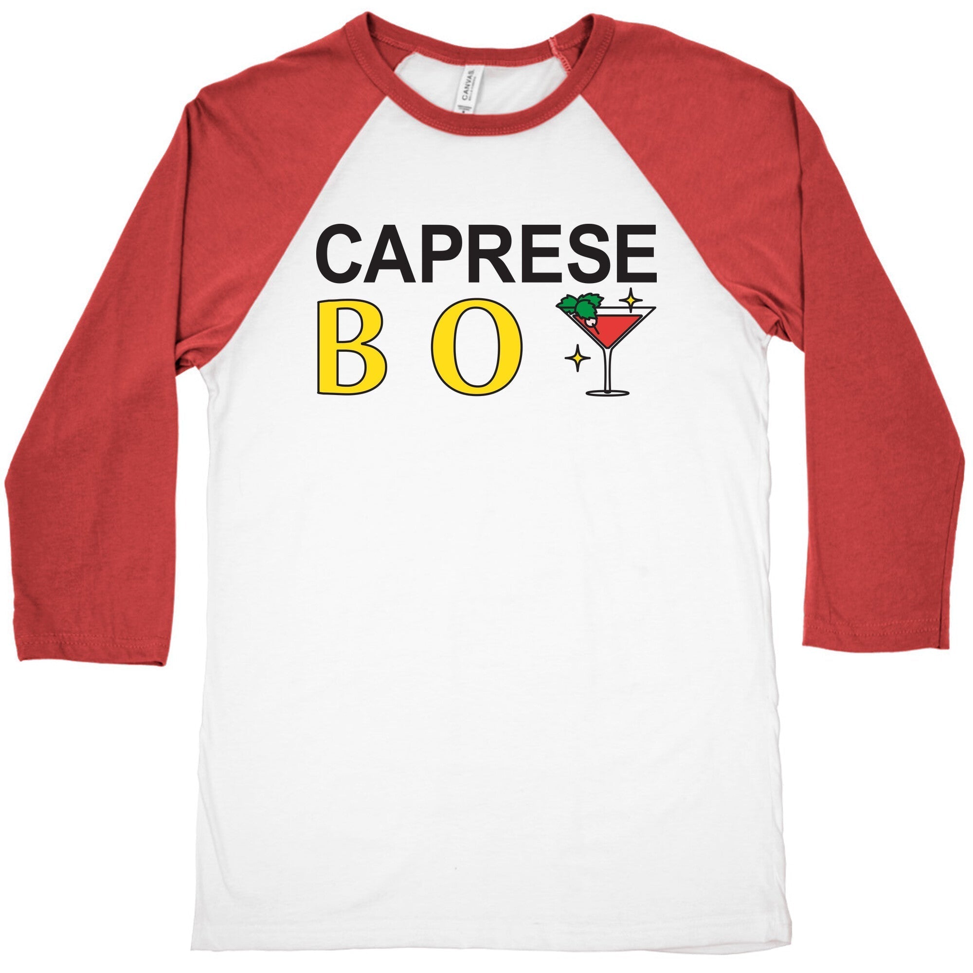 Caprese Boy Baseball Tee Hoodie, Sweatshirt | PureTeeCo.com (Image 2)