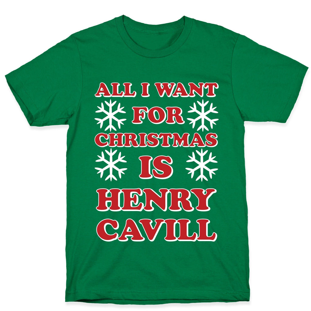 All I Want for Christmas is Henry Cavill T-Shirt Hoodie, Sweatshirt | PureTeeCo.com (Image 3)