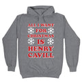 All I Want for Christmas is Henry Cavill Hoodie T-Shirts, Sweatshirt | PureTeeCo.com (Image 1)