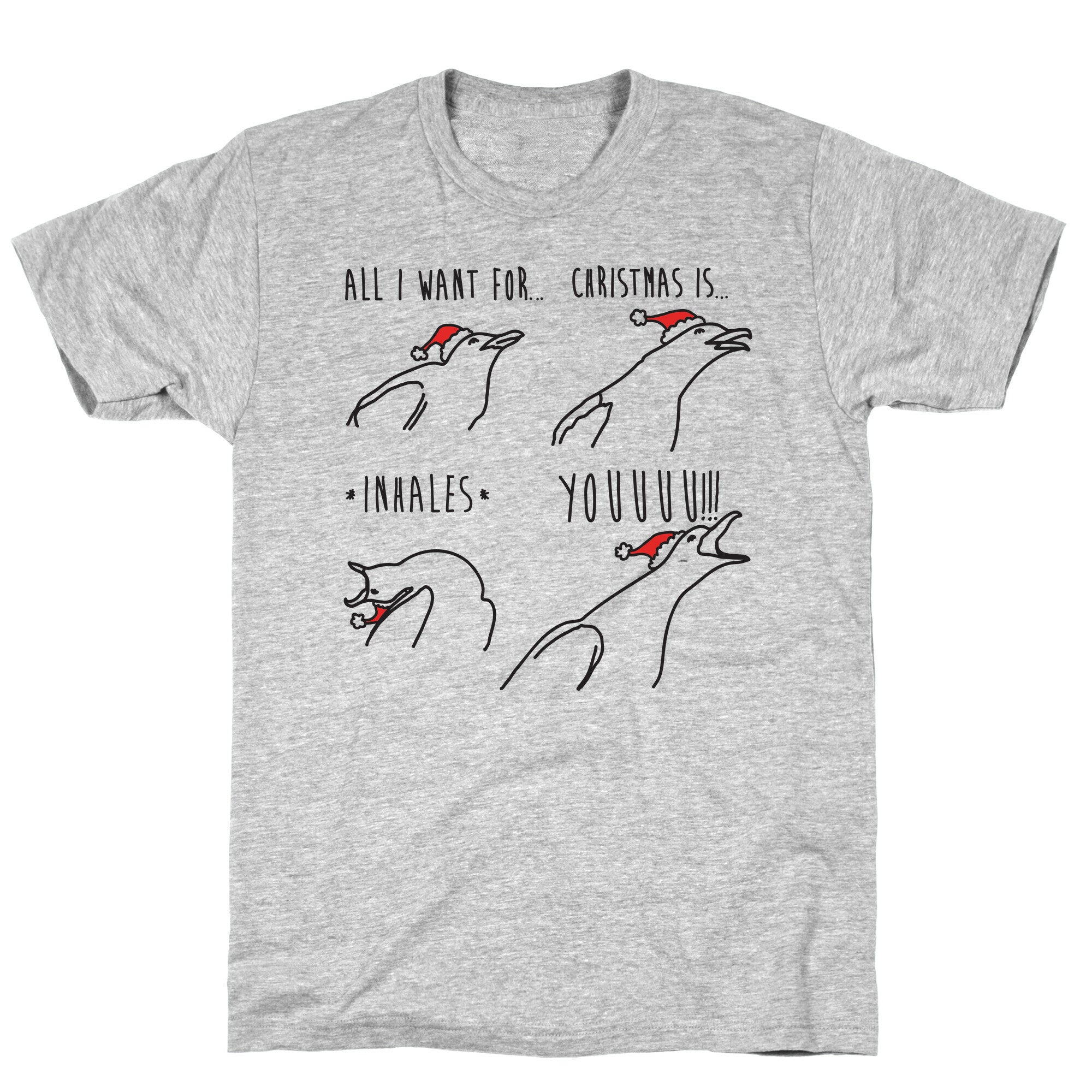 All I Want For Christmas Is You Meme Parody T-Shirt Hoodie, Sweatshirt | PureTeeCo.com (Image 3)