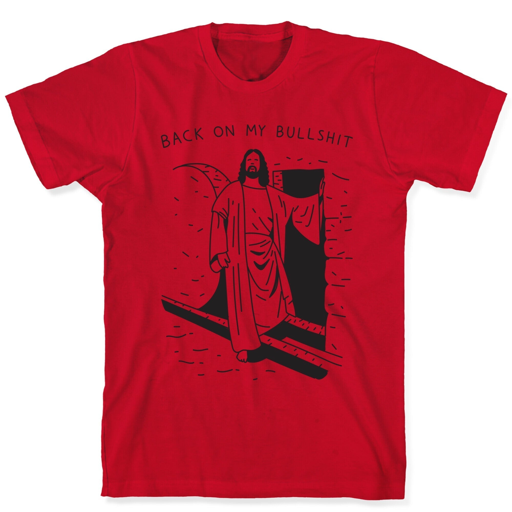 Back On My Bullshit Jesus T-Shirt Hoodie, Sweatshirt | PureTeeCo.com (Image 5)