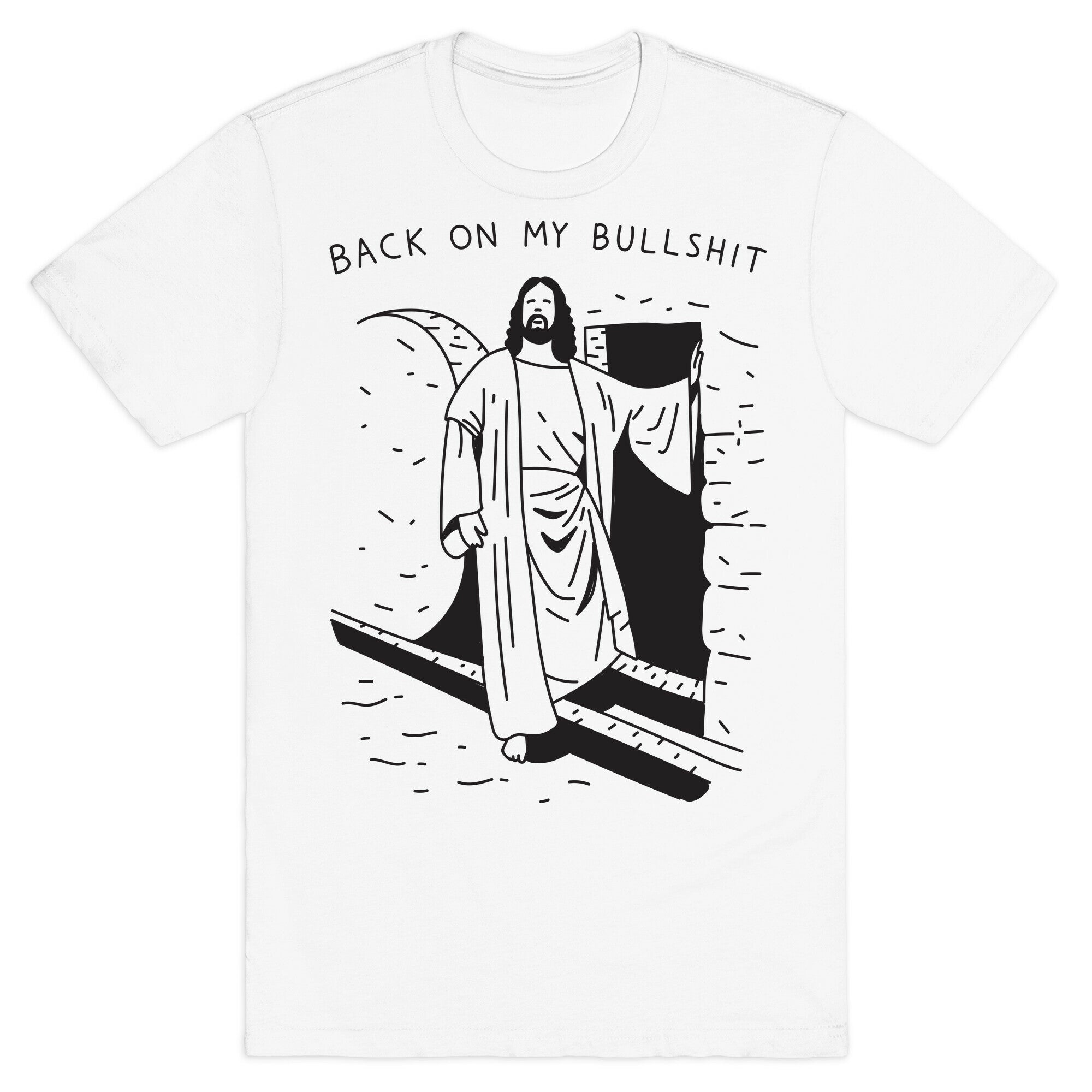 Back On My Bullshit Jesus T-Shirt Hoodie, Sweatshirt | PureTeeCo.com (Image 2)
