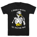 A Banana A Day Keeps The Skeletons Away T-Shirt Hoodie, Sweatshirt | PureTeeCo.com (Image 1)
