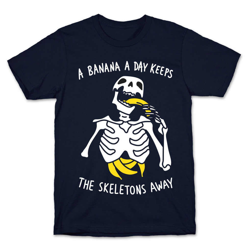A Banana A Day Keeps The Skeletons Away T-Shirt Hoodie, Sweatshirt | PureTeeCo.com (Image 4)