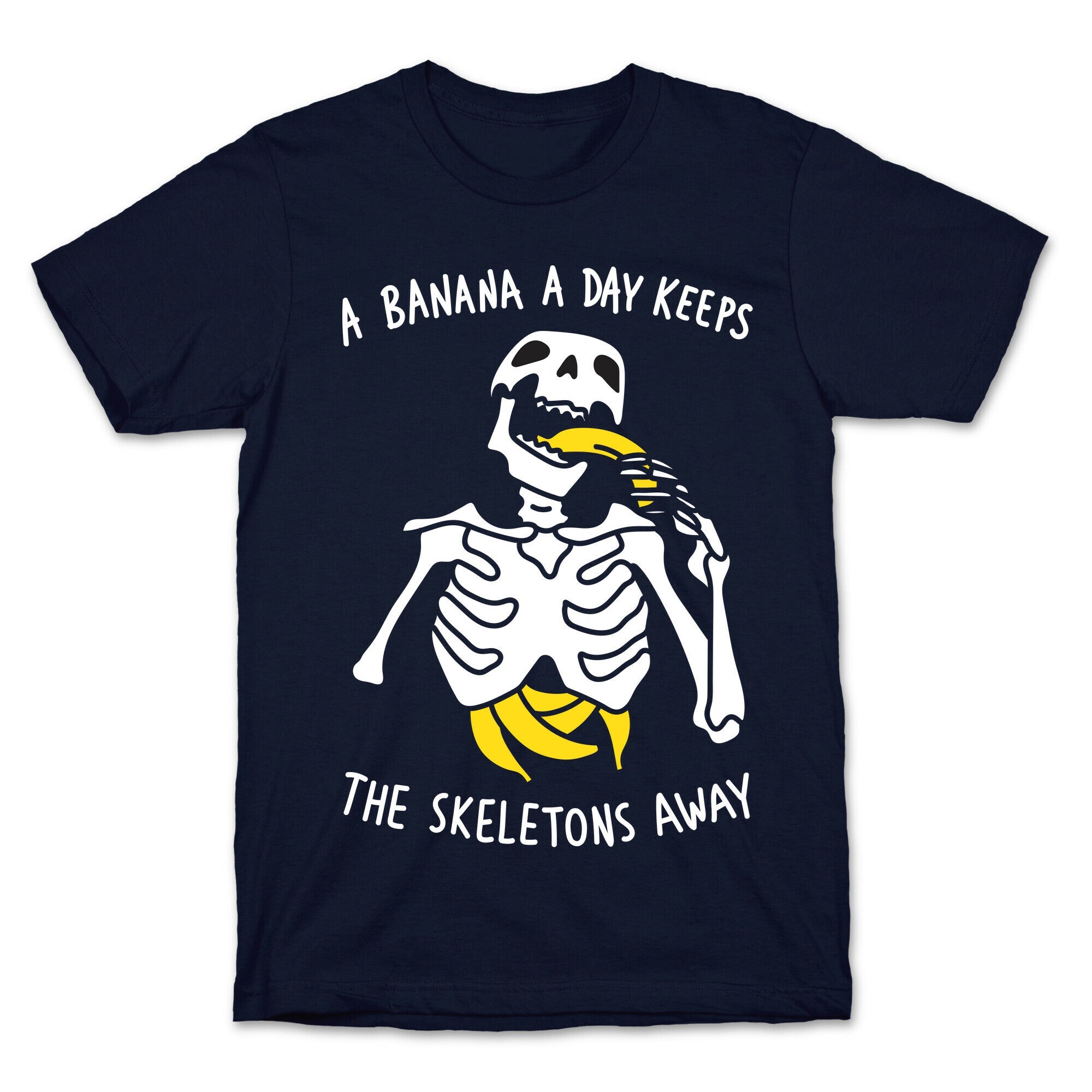 A Banana A Day Keeps The Skeletons Away T-Shirt Hoodie, Sweatshirt | PureTeeCo.com (Image 4)