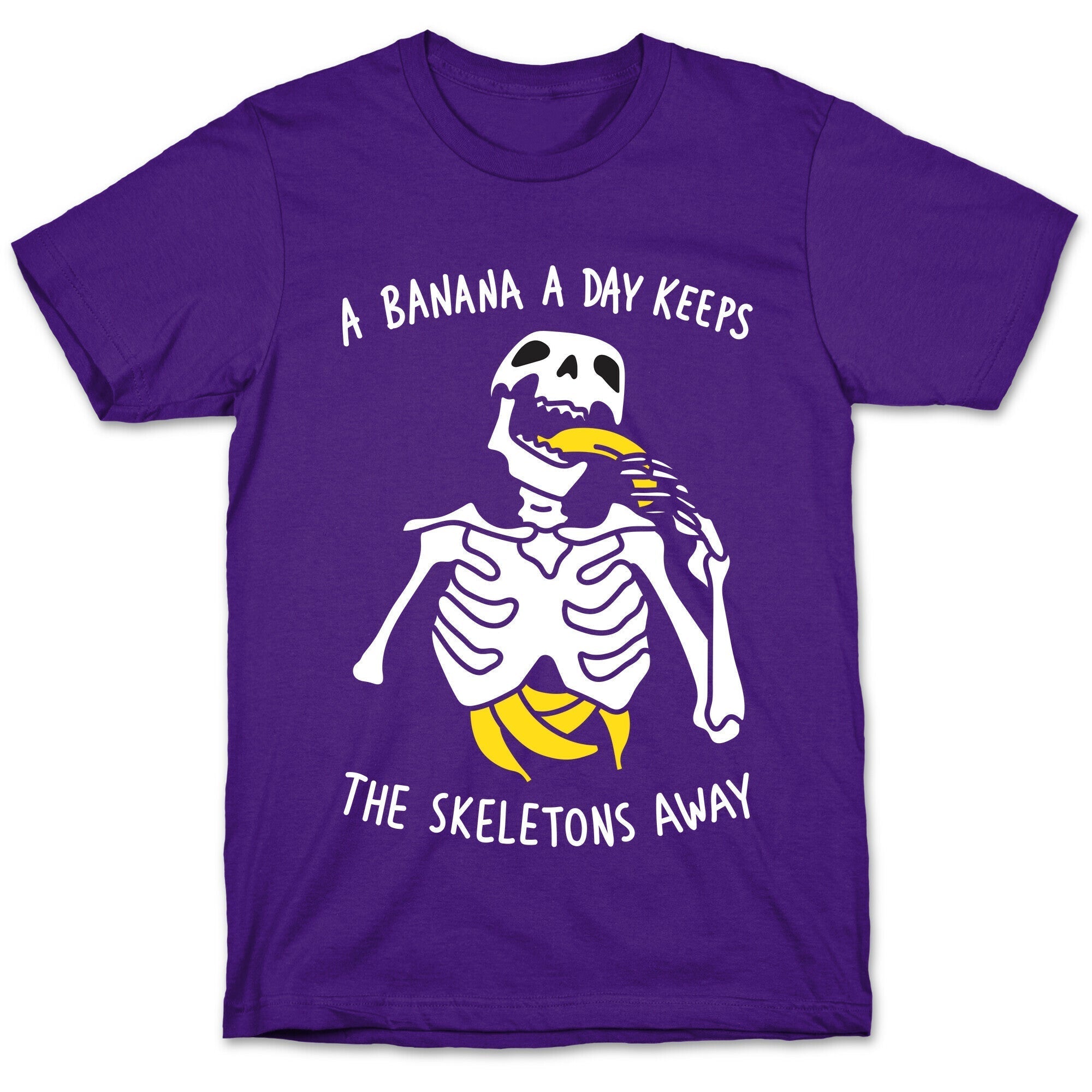 A Banana A Day Keeps The Skeletons Away T-Shirt Hoodie, Sweatshirt | PureTeeCo.com (Image 5)