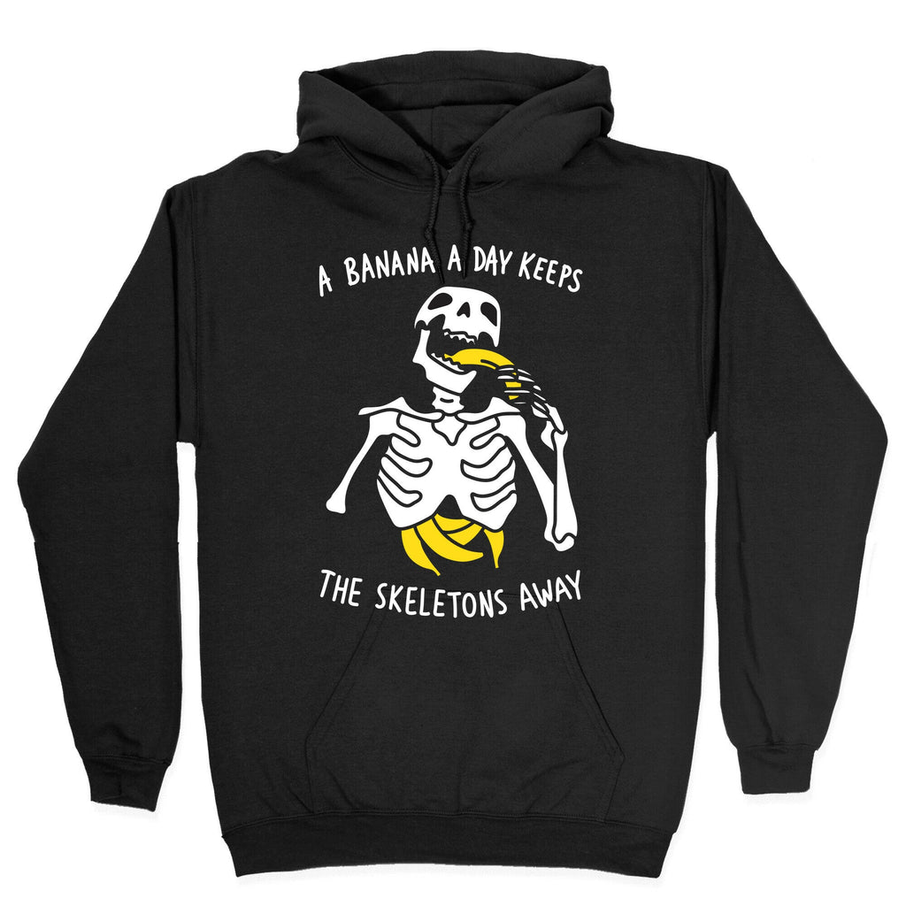 A Banana A Day Keeps The Skeletons Away Hoodie T-Shirts, Sweatshirt | PureTeeCo.com (Image 2)