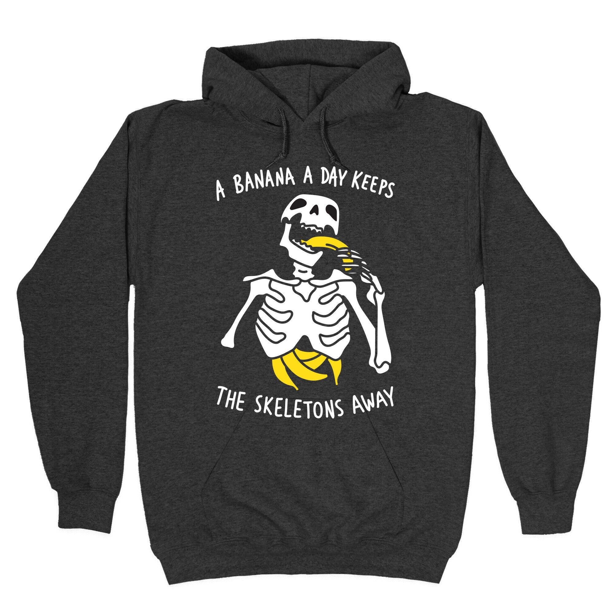A Banana A Day Keeps The Skeletons Away Hoodie T-Shirts, Sweatshirt | PureTeeCo.com (Image 3)