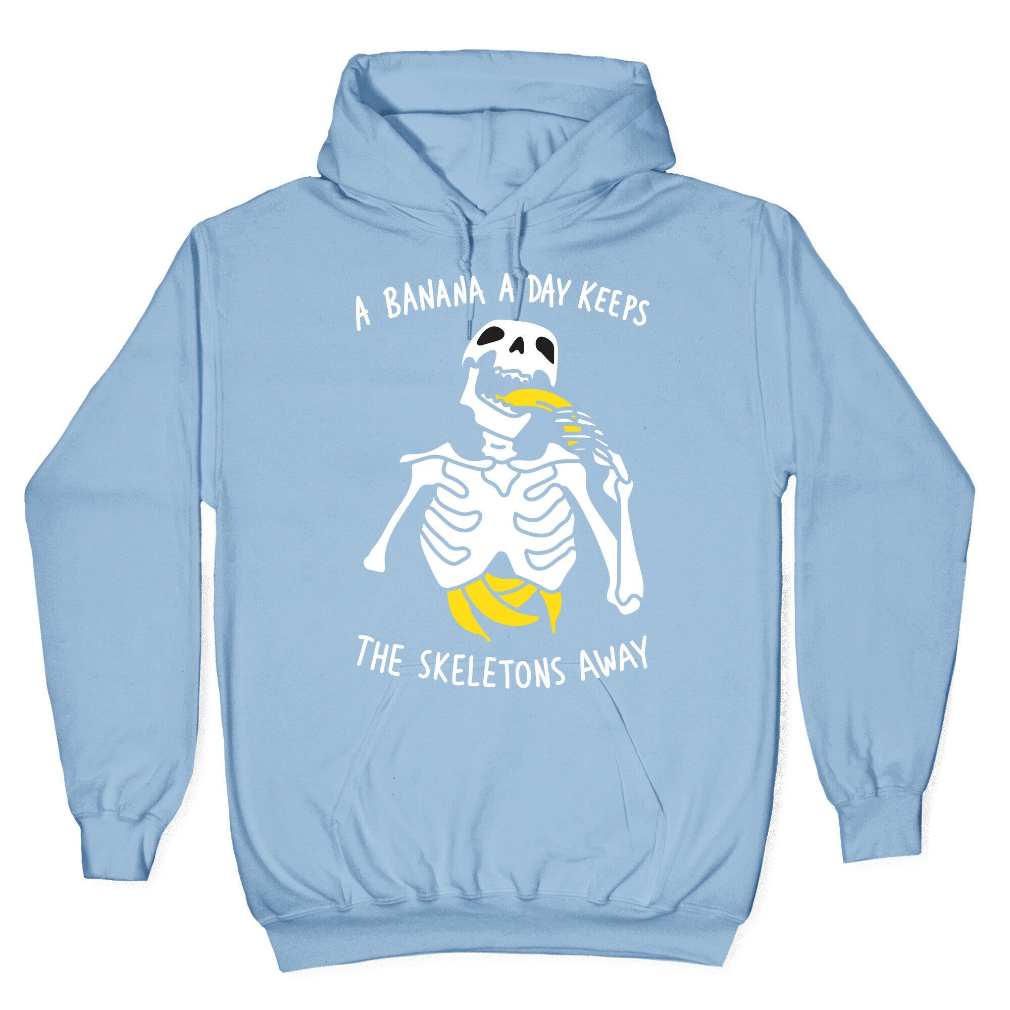 A Banana A Day Keeps The Skeletons Away Hoodie T-Shirts, Sweatshirt | PureTeeCo.com (Image 4)
