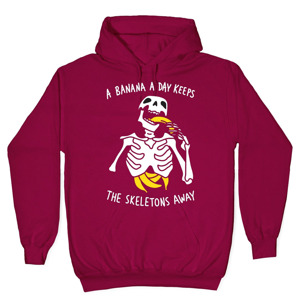 A Banana A Day Keeps The Skeletons Away Hoodie T-Shirts, Sweatshirt | PureTeeCo.com (Image 5)