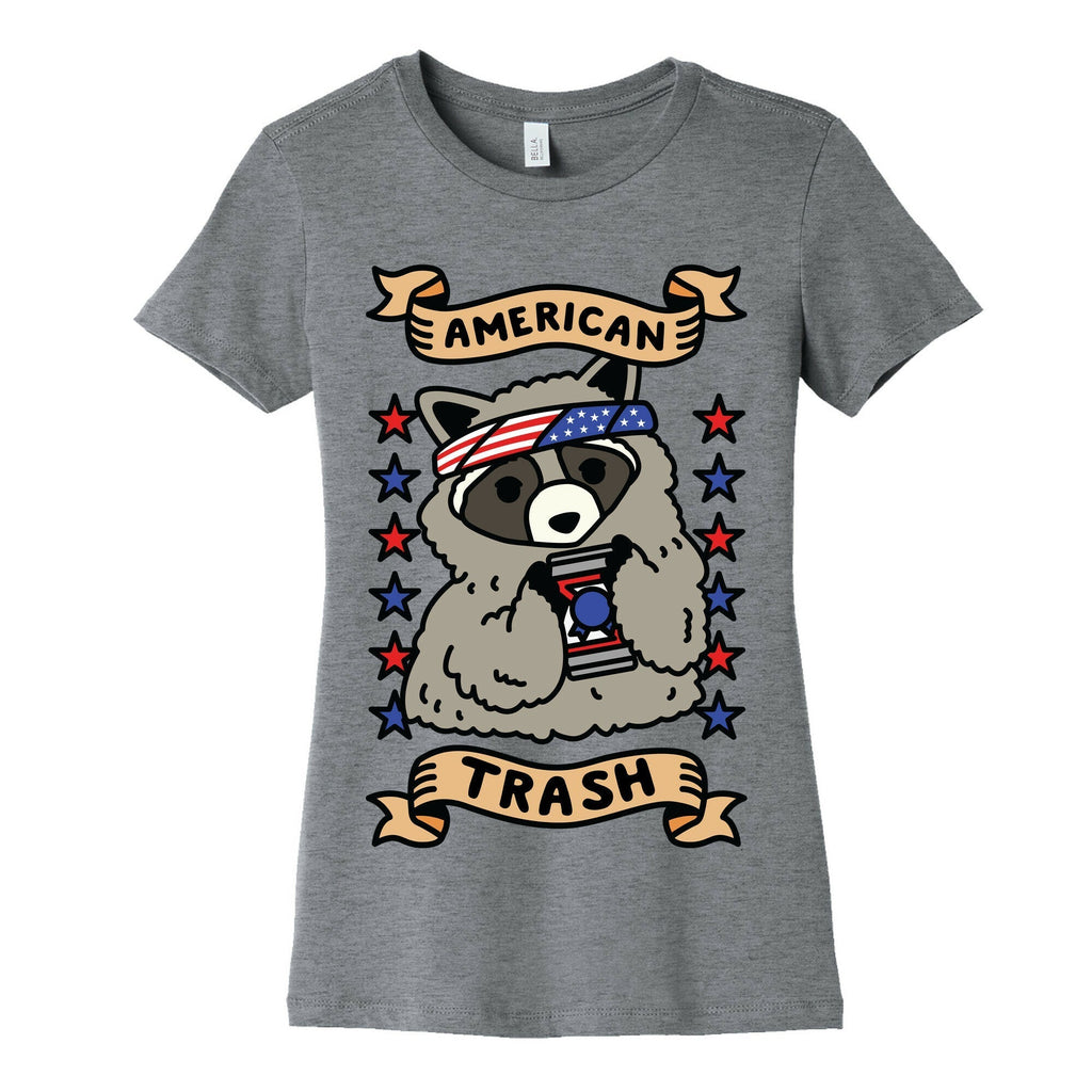 American Trash Women's Cotton Tee Hoodie, Sweatshirt | PureTeeCo.com (Image 2)